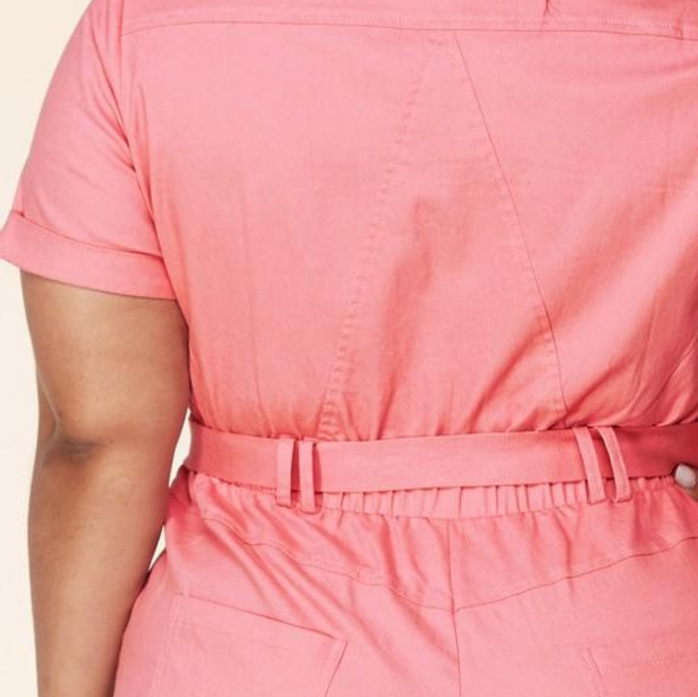 L' Atiste by Amy Coral Cargo Jumpsuit with Belt - Picture 5 of 7